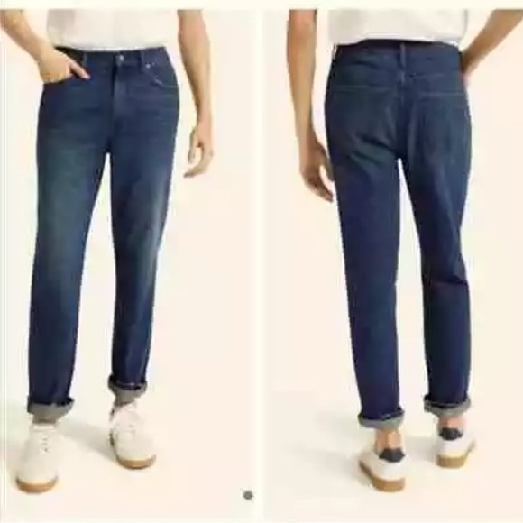 Everlane Men's Size 32 x 30 The Summer Jean Straight Leg Dark Wash Classic - Picture 1 of 6